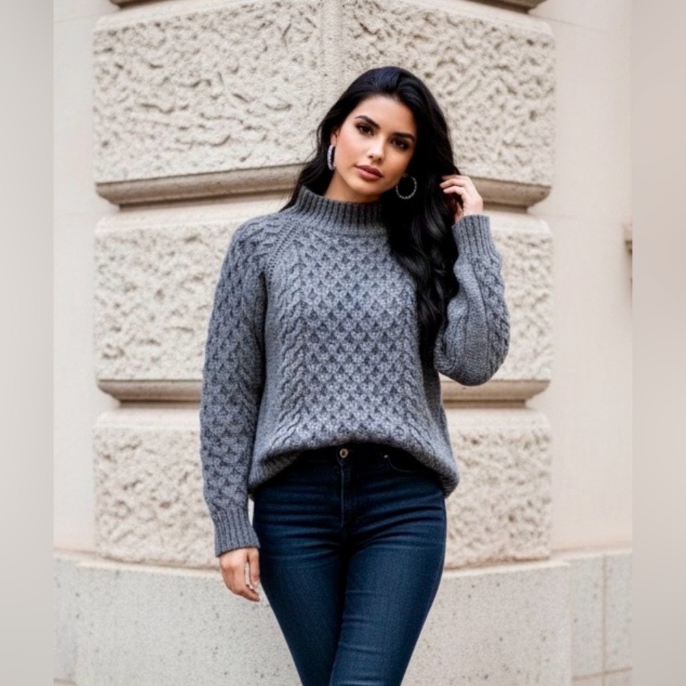 A New Day Charcoal Knit Pullover Sweater